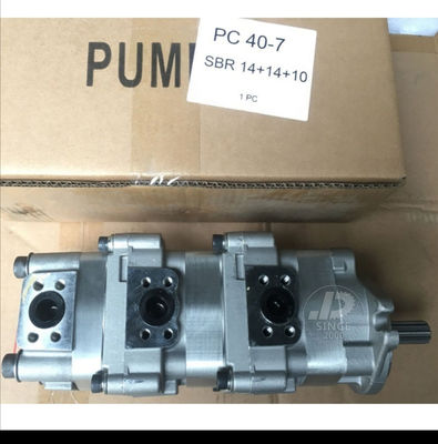 PC40-7 코마츠 굴삭기는 11T 수력 기어 펌프 파일럿 펌프를 3배가 되게 합니다